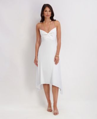 Women's Sweetheart Neck Midi Dress