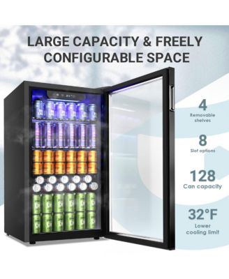 17.5" Single Zone 126 Cans 3.2 Cu.Ft. Beverage Cooler