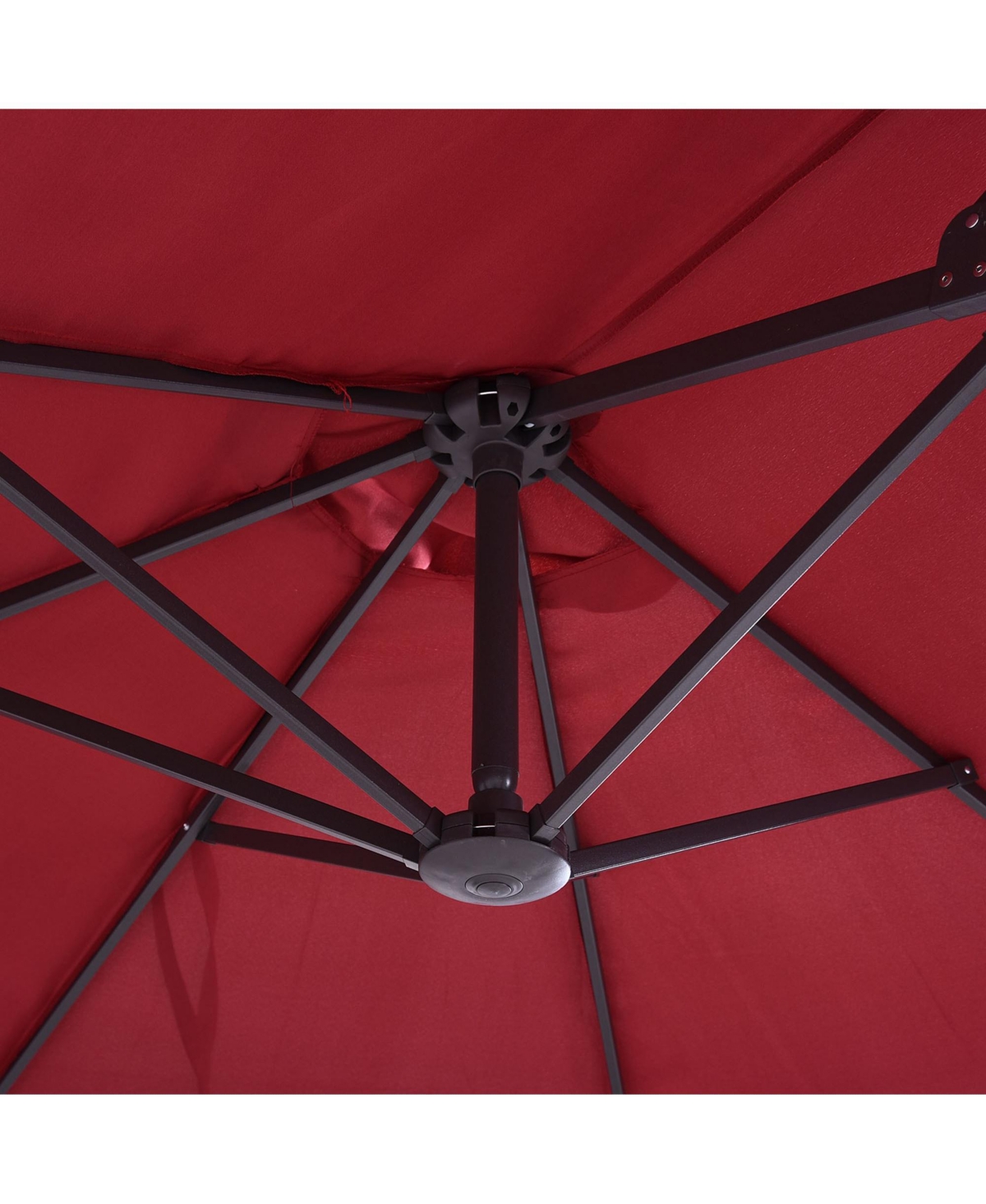 Outsunny Extra Large 15ft Patio Umbrella, Wine