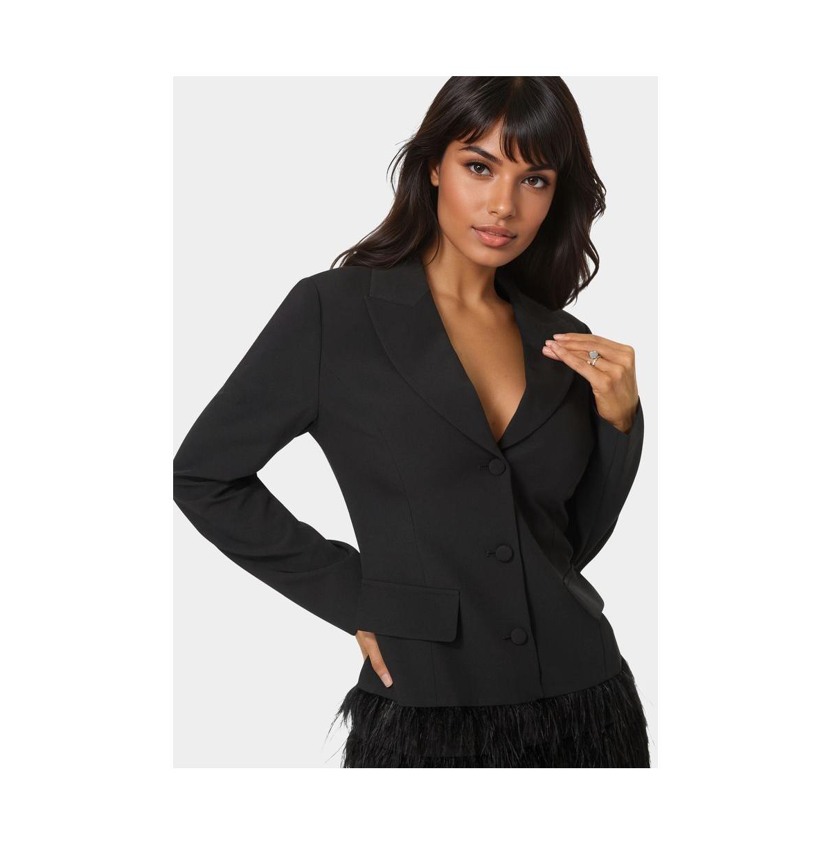 Bebe Women's Feather Blazer Dress