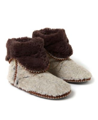 Women's Beth Faux Fur Fold Down Fuzzy Bootie House Slipper Boot