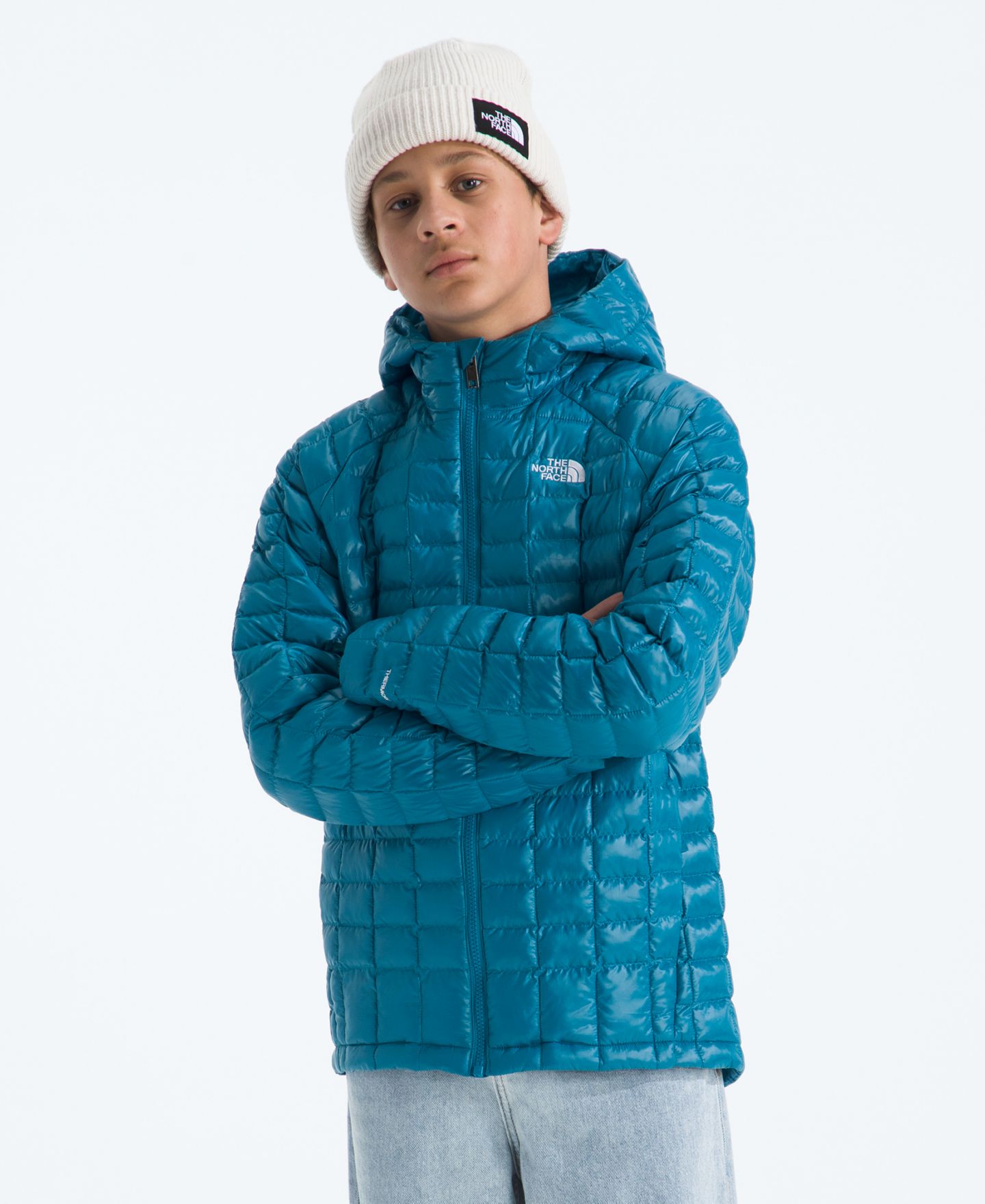 Детская куртка The North Face Raglan-Sleeve Hooded, цвет: Сумеречный синий — фото 3