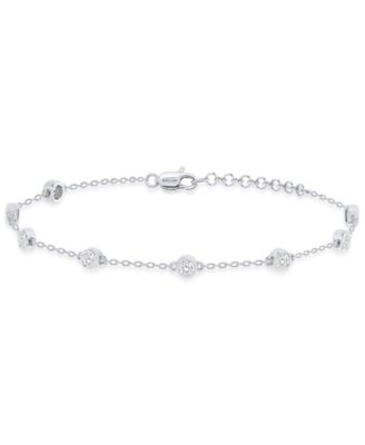 Forever Grown Diamonds - Lab-Grown Diamond Bracelet (1 ct. t.w.) in Sterling Silver (also in 14K Gold Plated Sterling Silver)