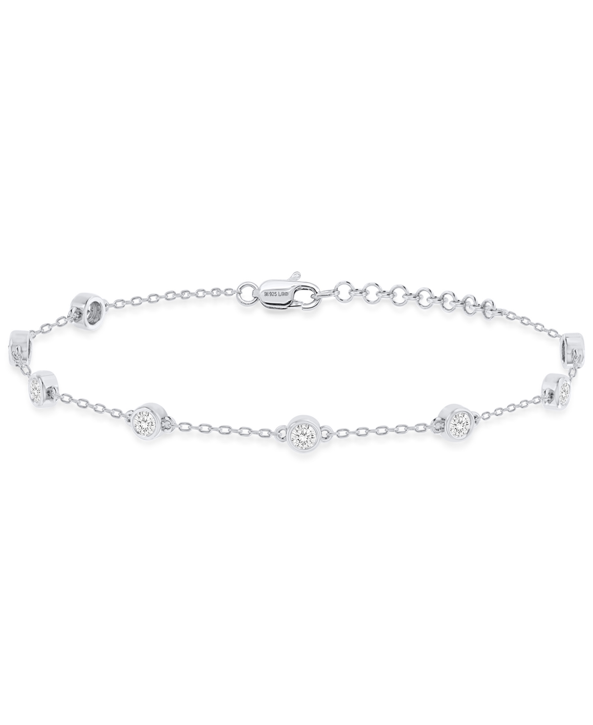 Forever Grown Diamonds Lab-grown Diamond Bracelet (1 Ct. T.w.) In Sterling Silver (also In 14k Gold Plated Sterling Silver)