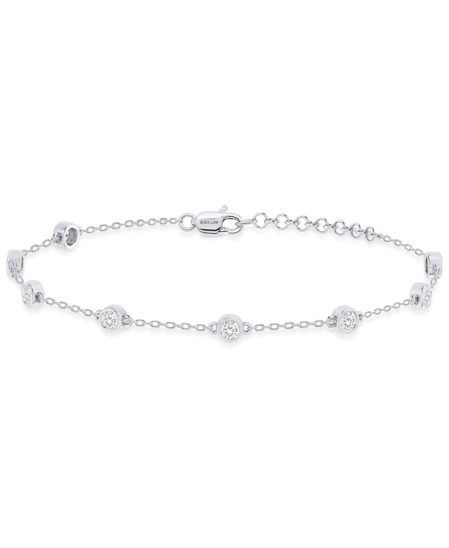 Lab-Grown Diamond Bracelet (1 ct. t.w.) in Sterling Silver (also in 14k Gold Plated Sterling Silver)