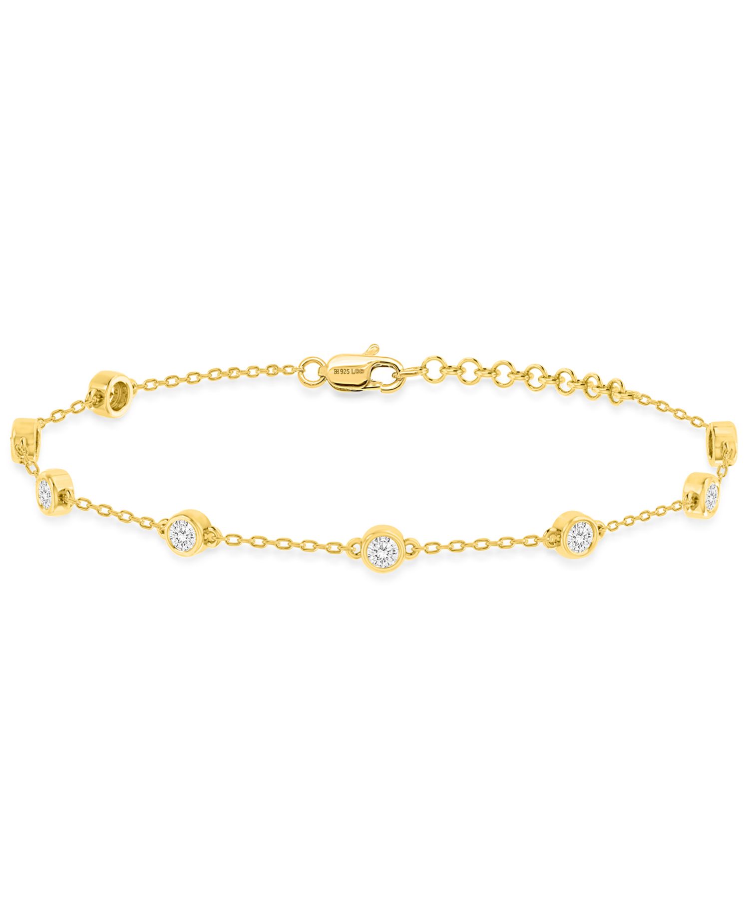 Lab-Grown Diamond Bracelet (1 ct. t.w.) in Sterling Silver (also in 14k Gold Plated Sterling Silver)