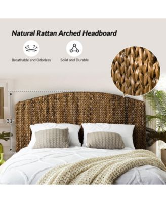 Evita Deverson Tropical Rattan qQueen Headboard