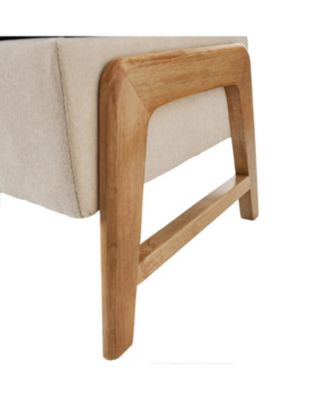 Mid-century Modern Lydia Storage Bench with Solid Wood Legs