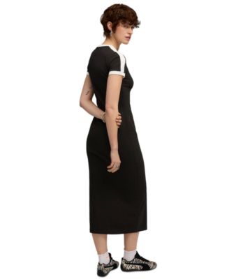 Women's T7 Rib Neck Short-Sleeve Dress