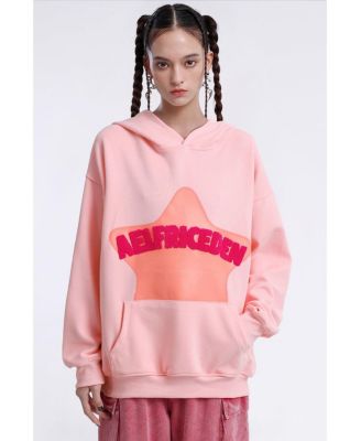 Women's Vintage Embroidery Eden Star Pullover Hoodie