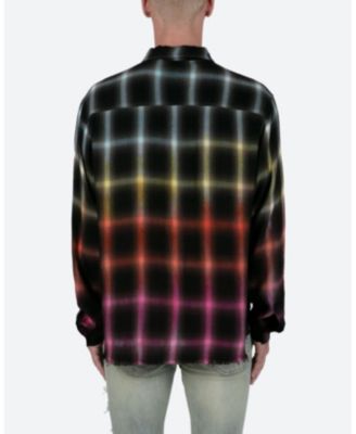 Mens Ombre Flannel Shirt