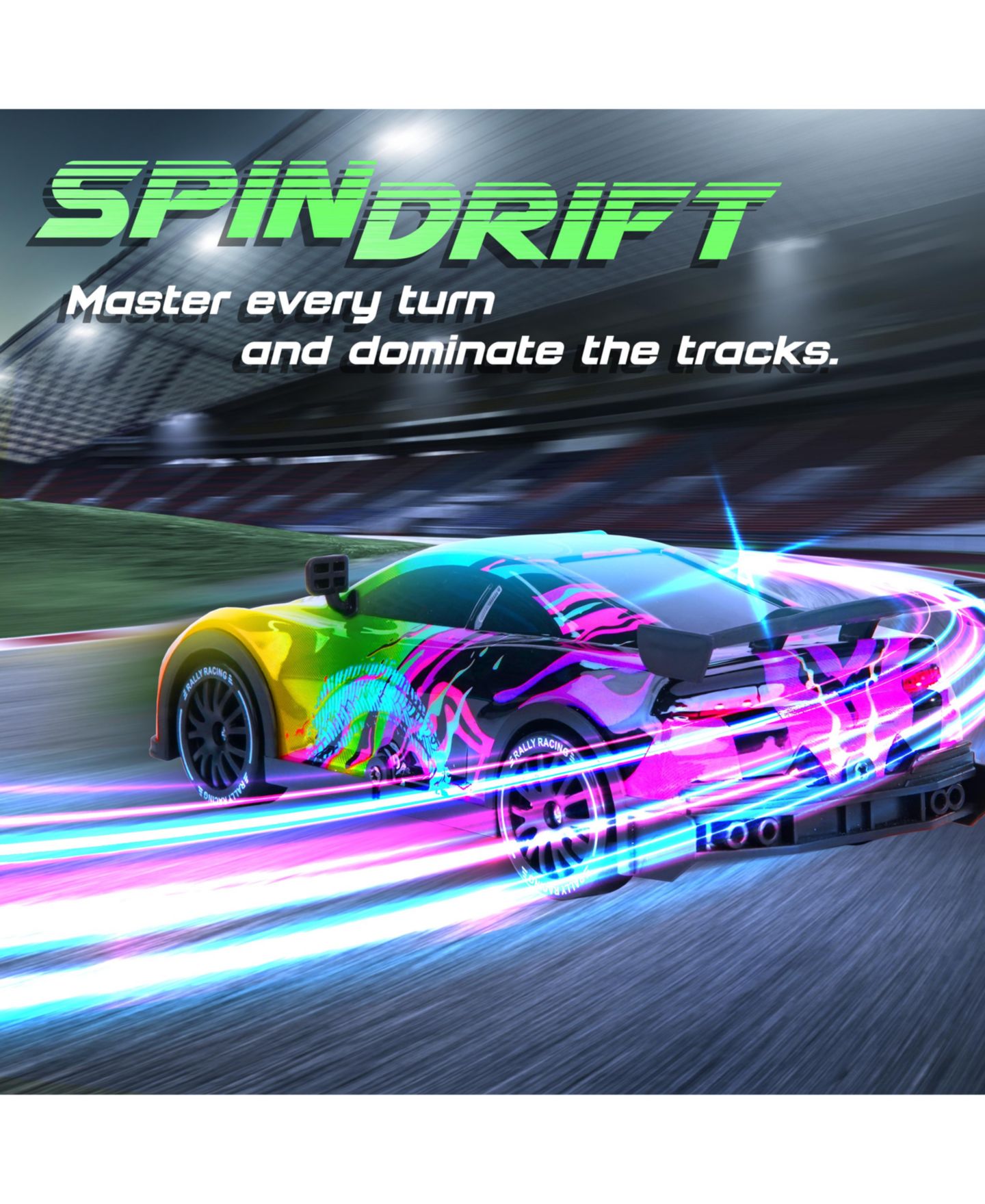 Детская игрушка Force1 1/16 Scale Quick Drive High-Speed Drift Racing RC Car — фото 6