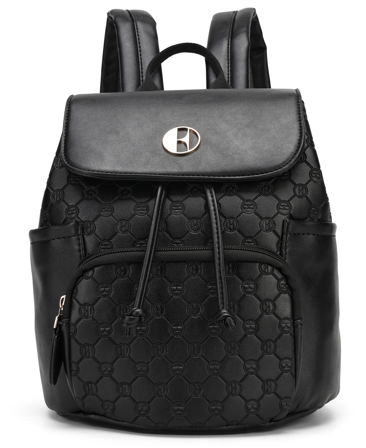 Elle Compass 11" Monogram Mini Backpack In Black