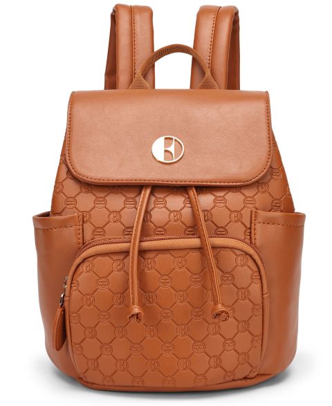 Рюкзак ELLE Compass 11" Monogram Mini, цвет: Коричневый