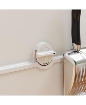 XL Stainless Steel Litter Box with 100&deg; Flip Top, Scoop, Step