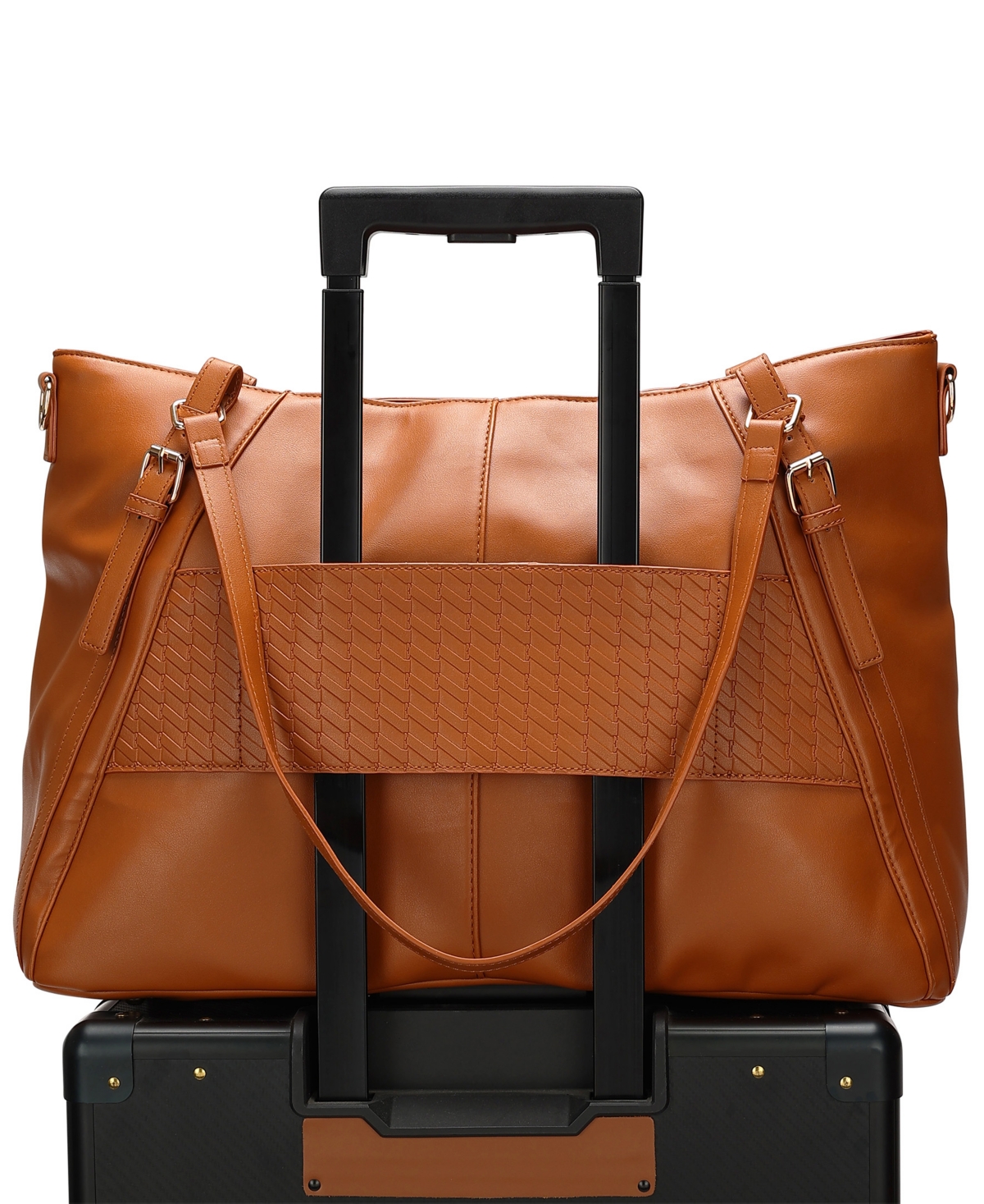 Elle Leisure Luxe 13" Weekender Tote Bag In Brown