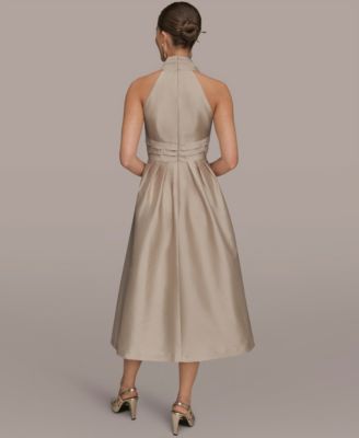 Women's A-Line Halter Midi Dress