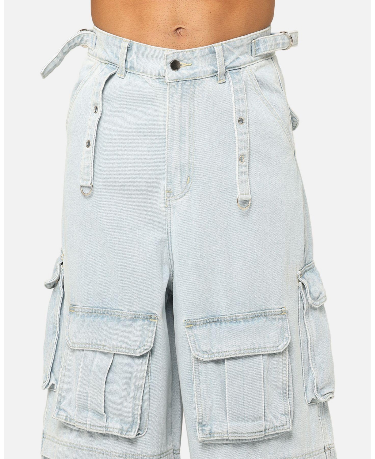 Loiter Men's Rave Multi Cargo Denim Jeans