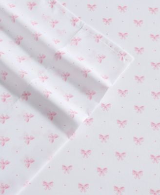 Lovely Bows Microfiber 3-Pc. Sheet Set, Twin XL