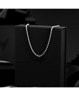 Rope Necklace - 3mm - Silver 21" - Without Engraving