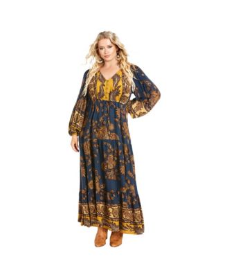 Women's Plus Size Ellery Long Sleeve Maxi Dress