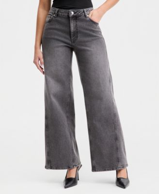 Women's Mid-Rise Wide-Leg Jeans, Macy's Exclusive