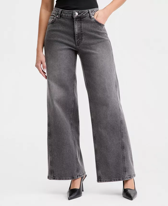 Women's High-Rise Wide-Leg Jeans, Macy's Exclusive - thumbnail 3