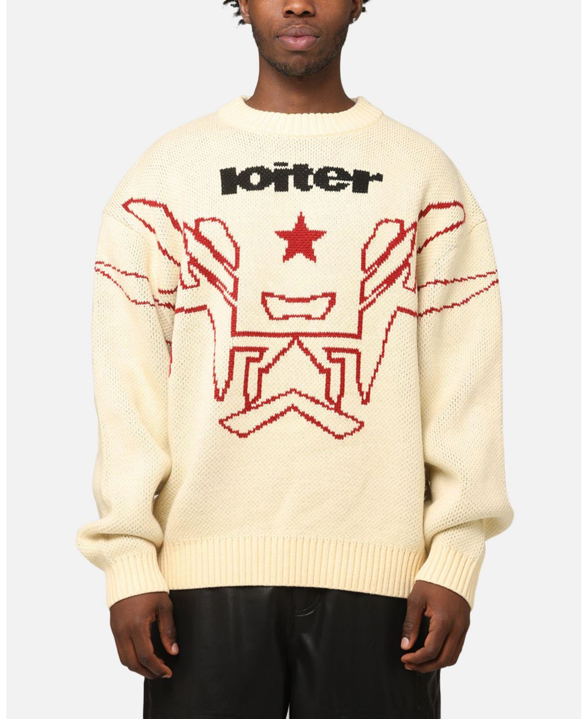 Мужской свитер плотной вязки