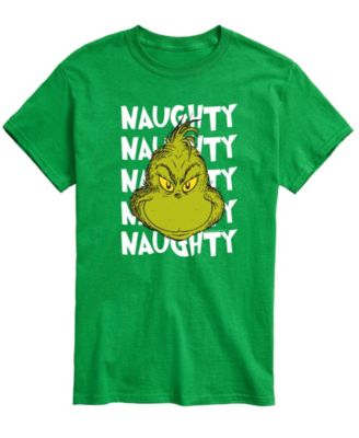 AIRWAVES - Men's Naughty Grinch Graphic Crewneck T-Shirt