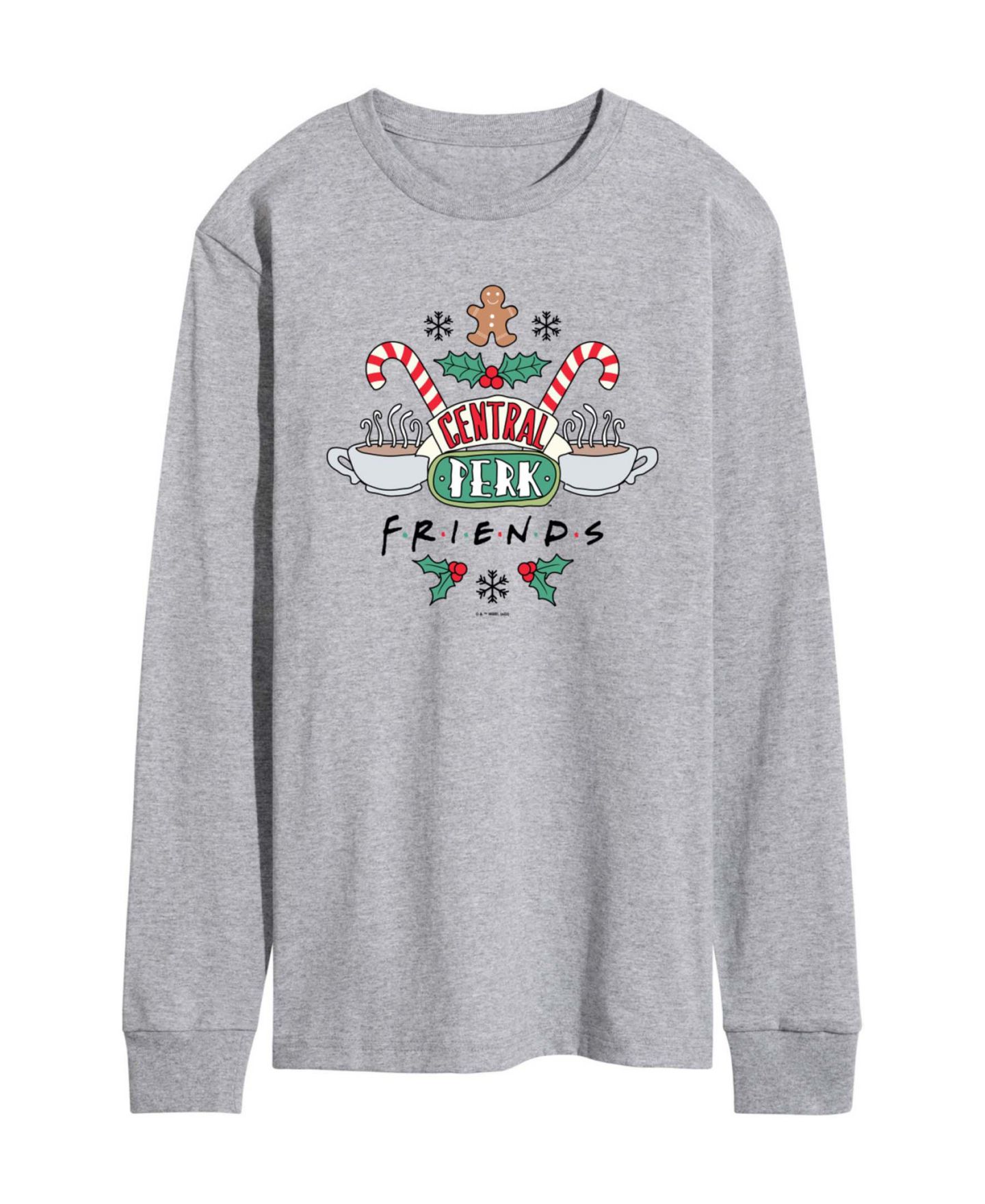 Мужская футболка AIRWAVES Long-Sleeve Crewneck, цвет: Серый — фото 1