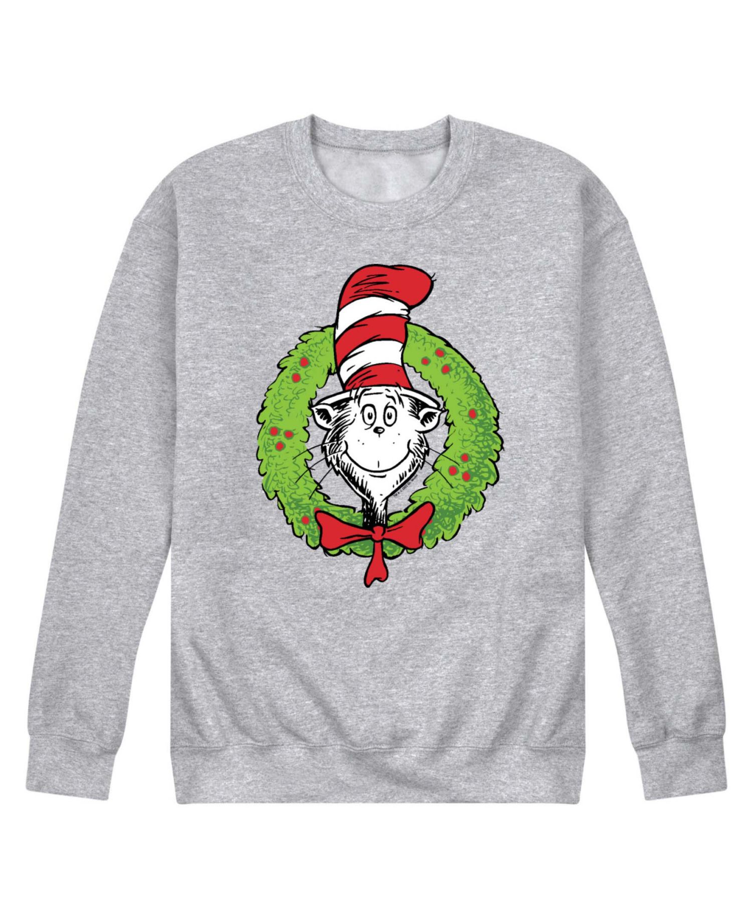 Men's Cat in the Hat Wreath Pullover Sweatshirt