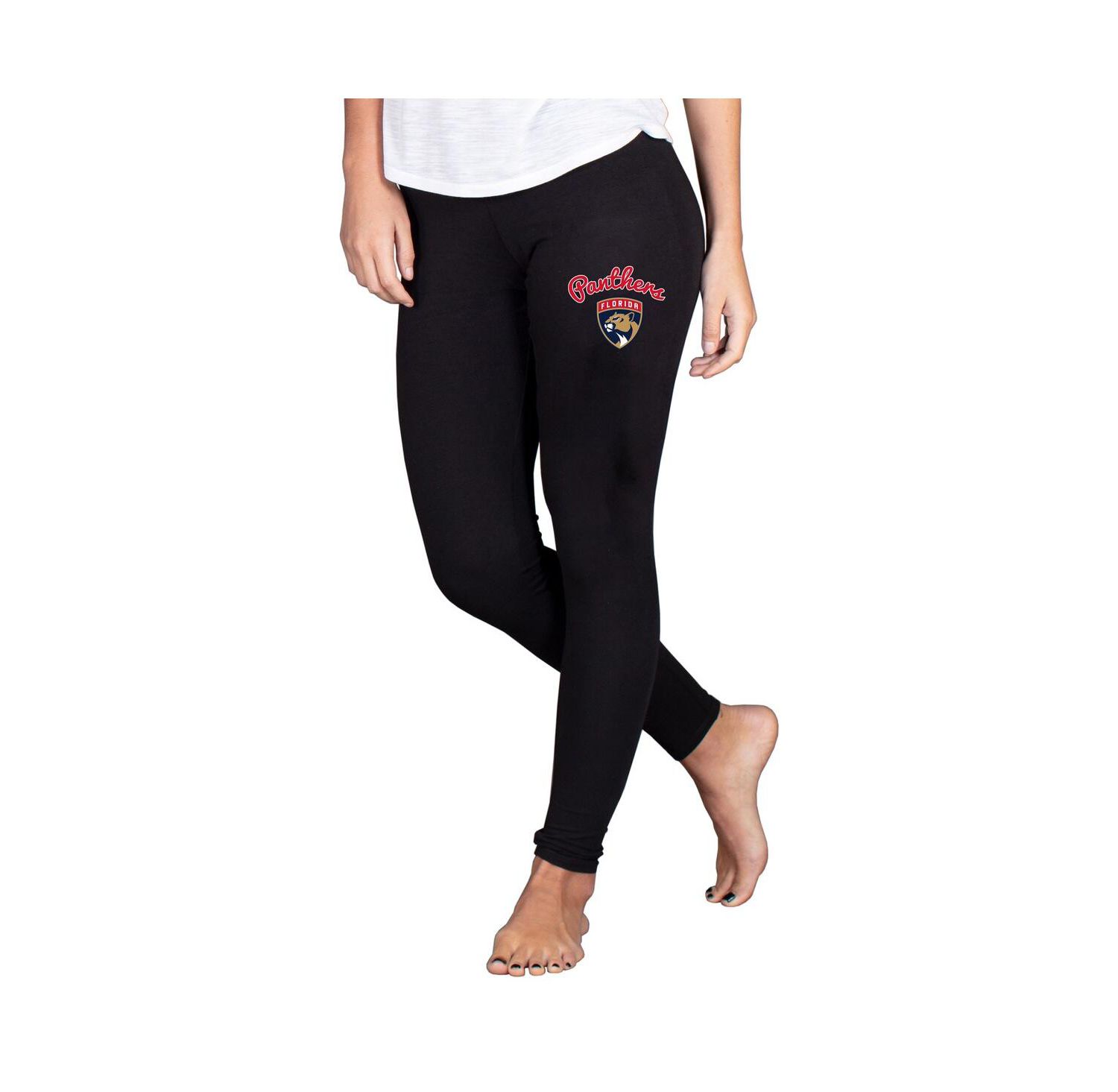Women's Black Florida Panthers Fraction Leggings