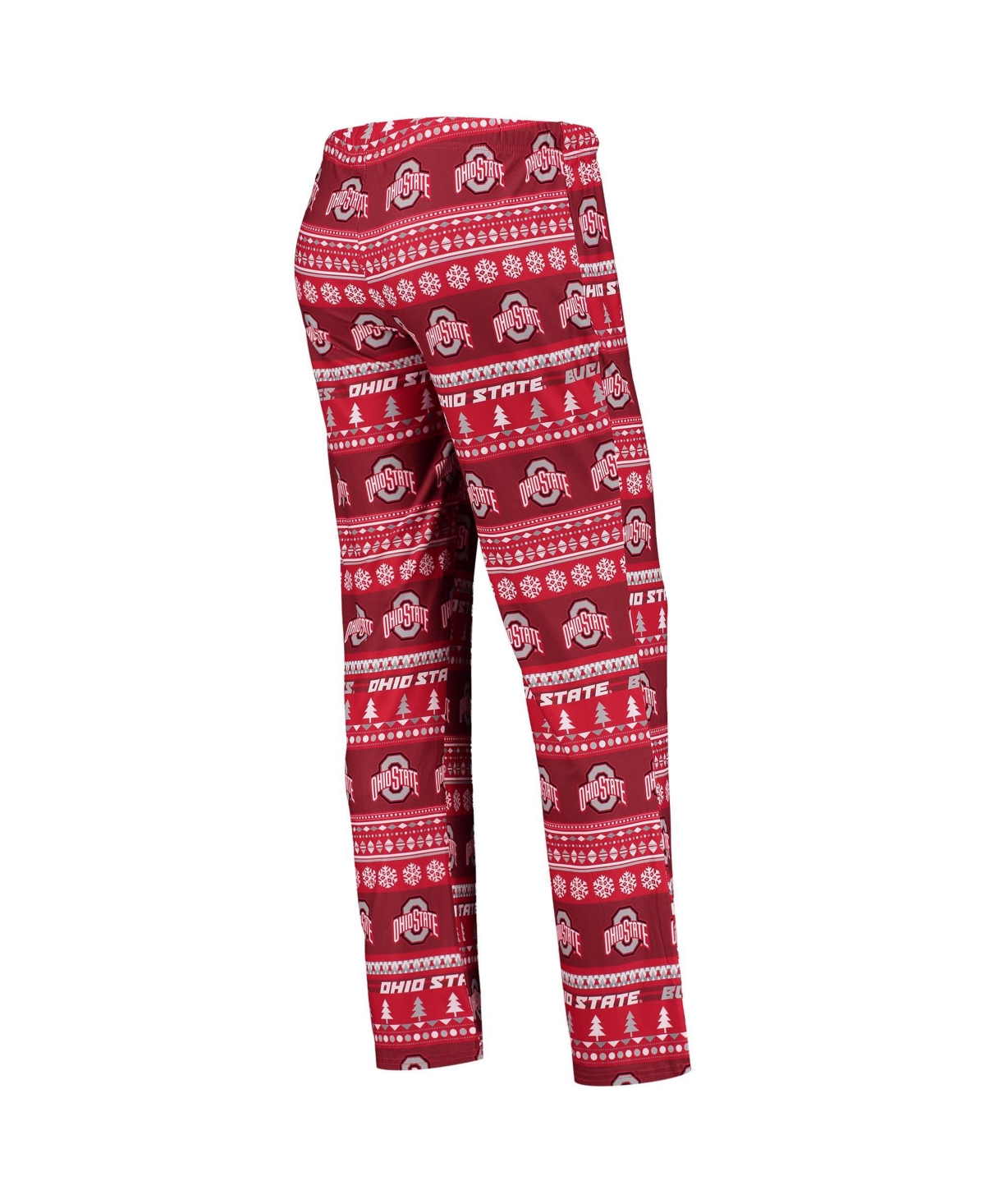 Concepts Sport Women's 2-piece Garnet Florida State Seminoles Holiday Long Sleeve Top And Pants Sleep Set In Red