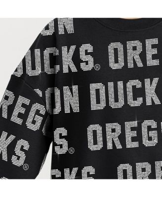 Women's Black Oregon Ducks Hype Era Sweatshirt