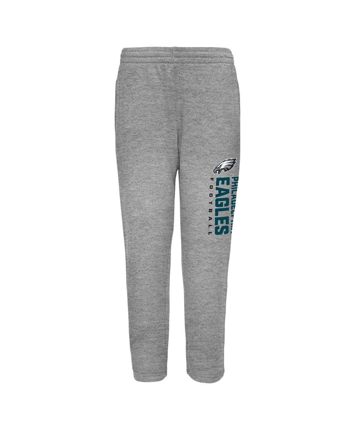 Outerstuff Toddler 2-Piece Gray Philadelphia Eagles Crewneck Sweatshirt and Pants Set