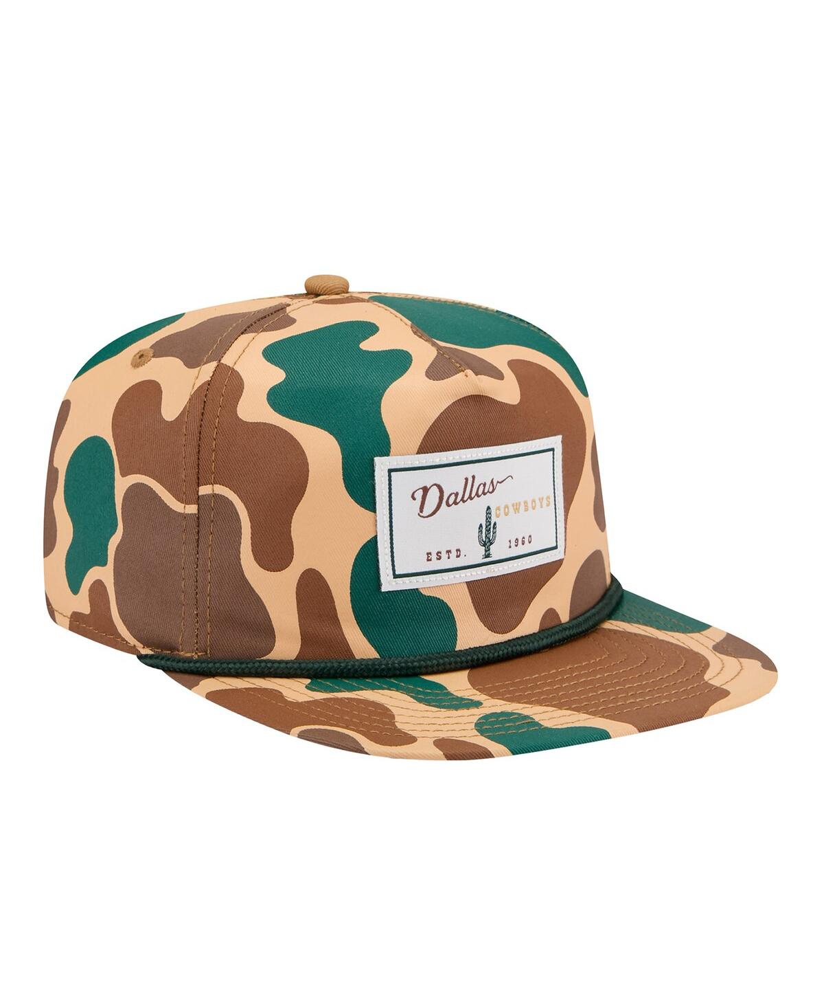 New Era Men's Camo Dallas Cowboys Duck Rope 19TWENTY Adjustable Hat