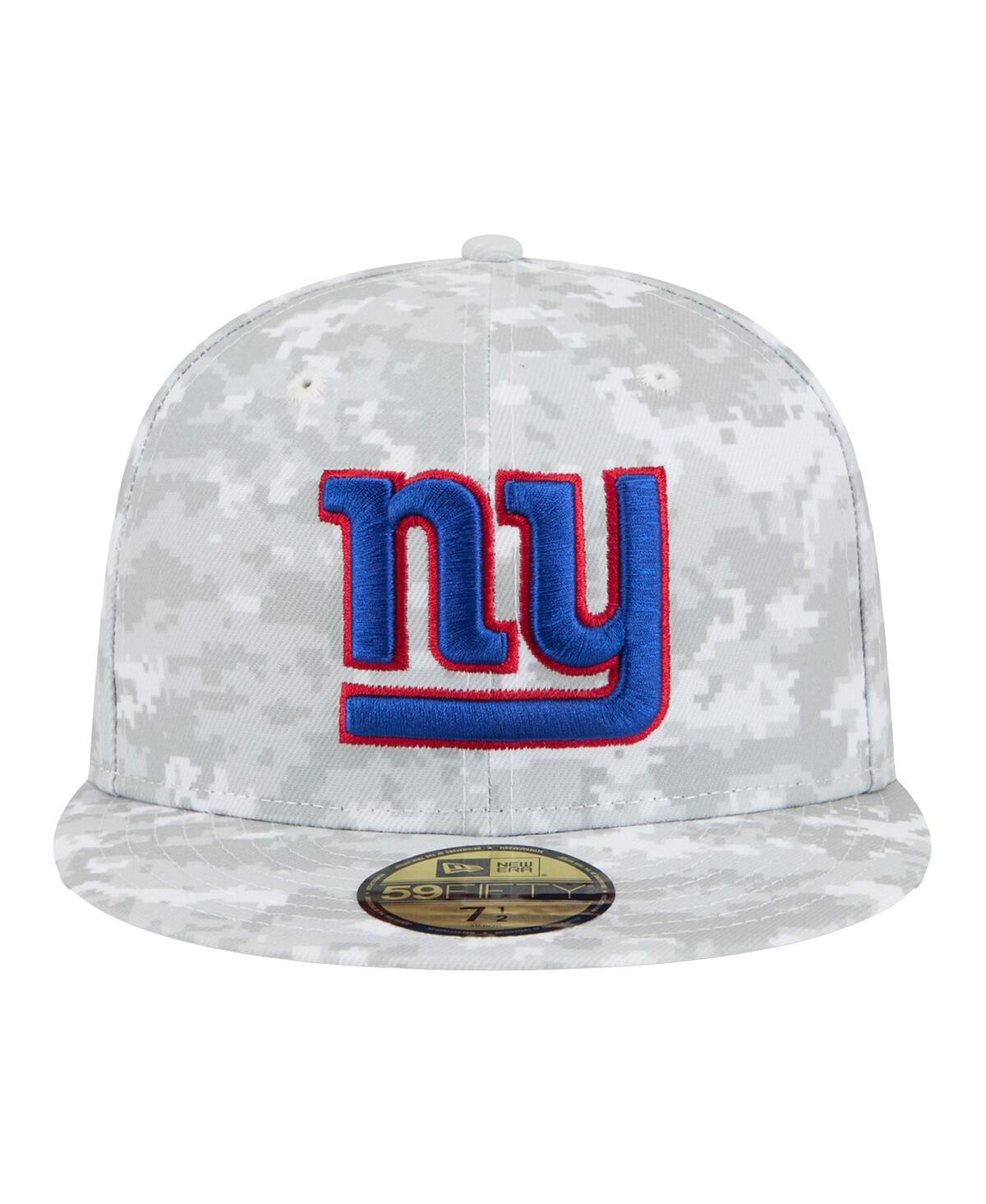 New Era Men's White York Giants 2025 Salute to Service Fan Pack 59FIFTY Fitted Hat
