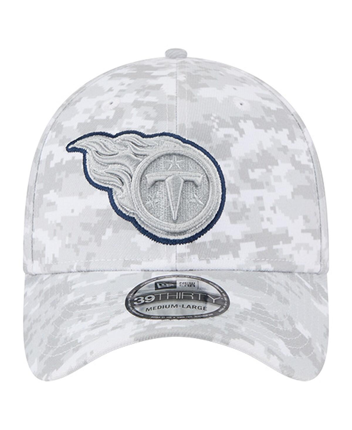 New Era Men's White Tennessee Titans 2025 Salute to Service Digital Camo Fan Pack 39THIRTY Flex Hat