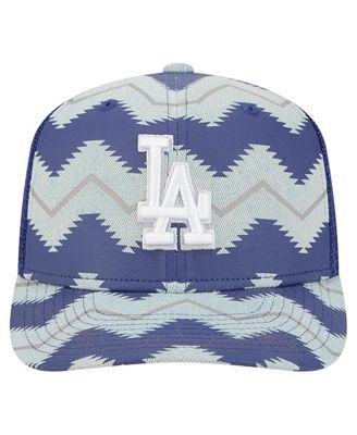 Men's Denim/Royal Los Angeles Dodgers Aztec Denim 9SEVENTY Adjustable Hat