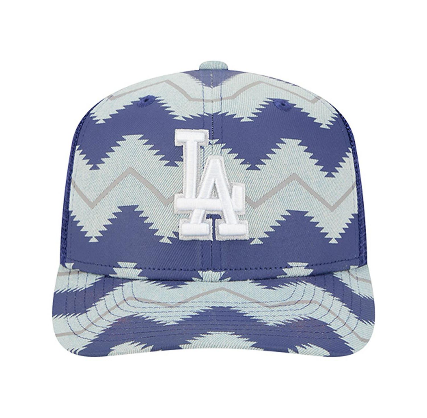 Men's Denim/Royal Los Angeles Dodgers Aztec Denim 9SEVENTY Adjustable Hat