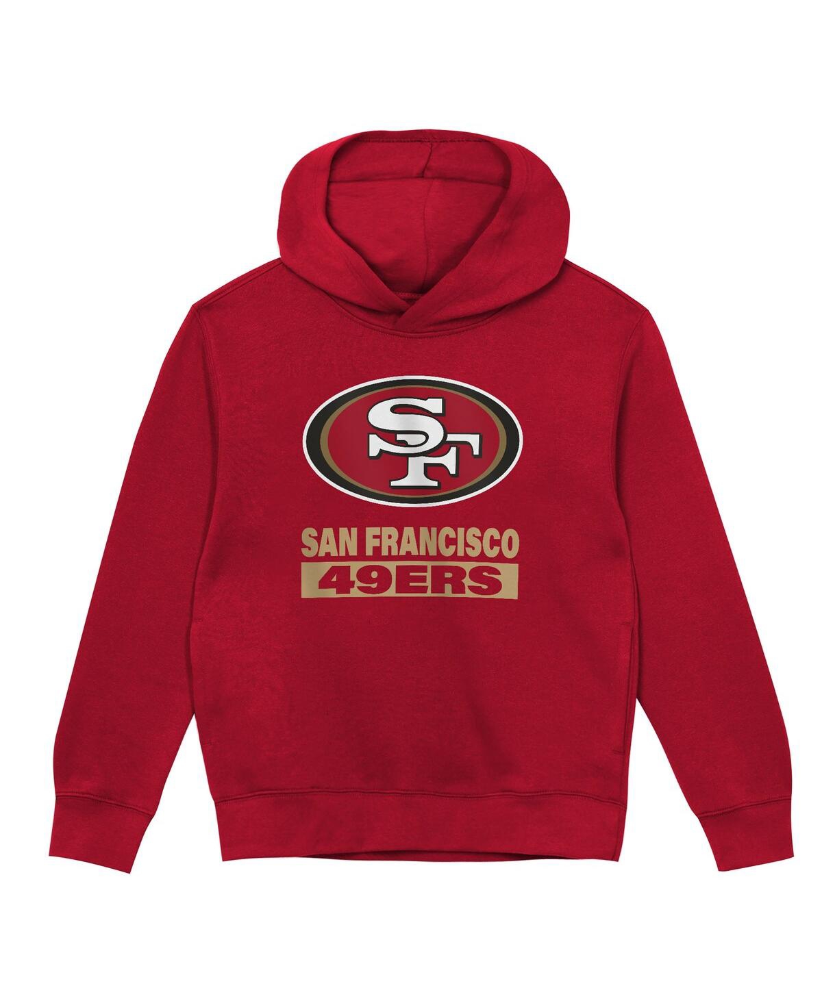 Outerstuff Toddler Scarlet San Francisco 49ers Back To Basics Hoodie In Red