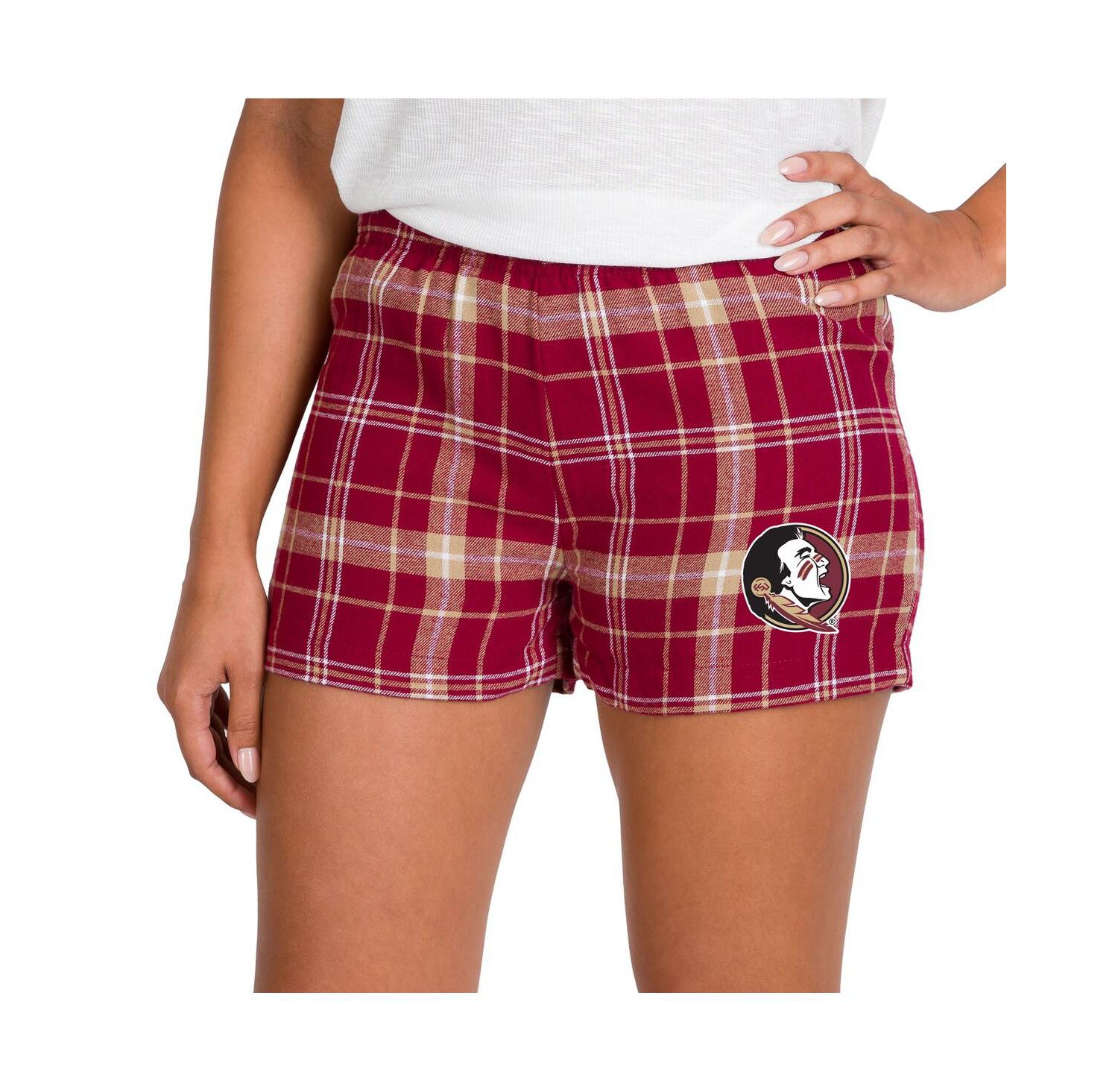 Women's Garnet/Gold Florida State Seminoles Ultimate Flannel Shorts