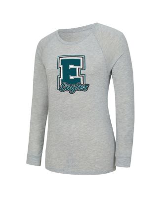 Women's 2-Piece Gray/Midnight Green Philadelphia Eagles Regulate Plaid Long-Sleeve T-Shirt and Shorts Sleep Set