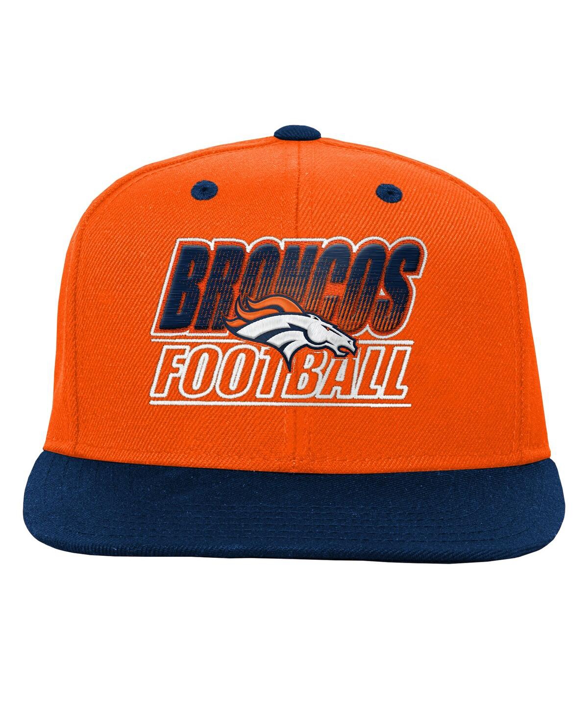 Outerstuff Big Boys and Girls Orange Denver Broncos Team Gradient Deadstock Snapback Hat