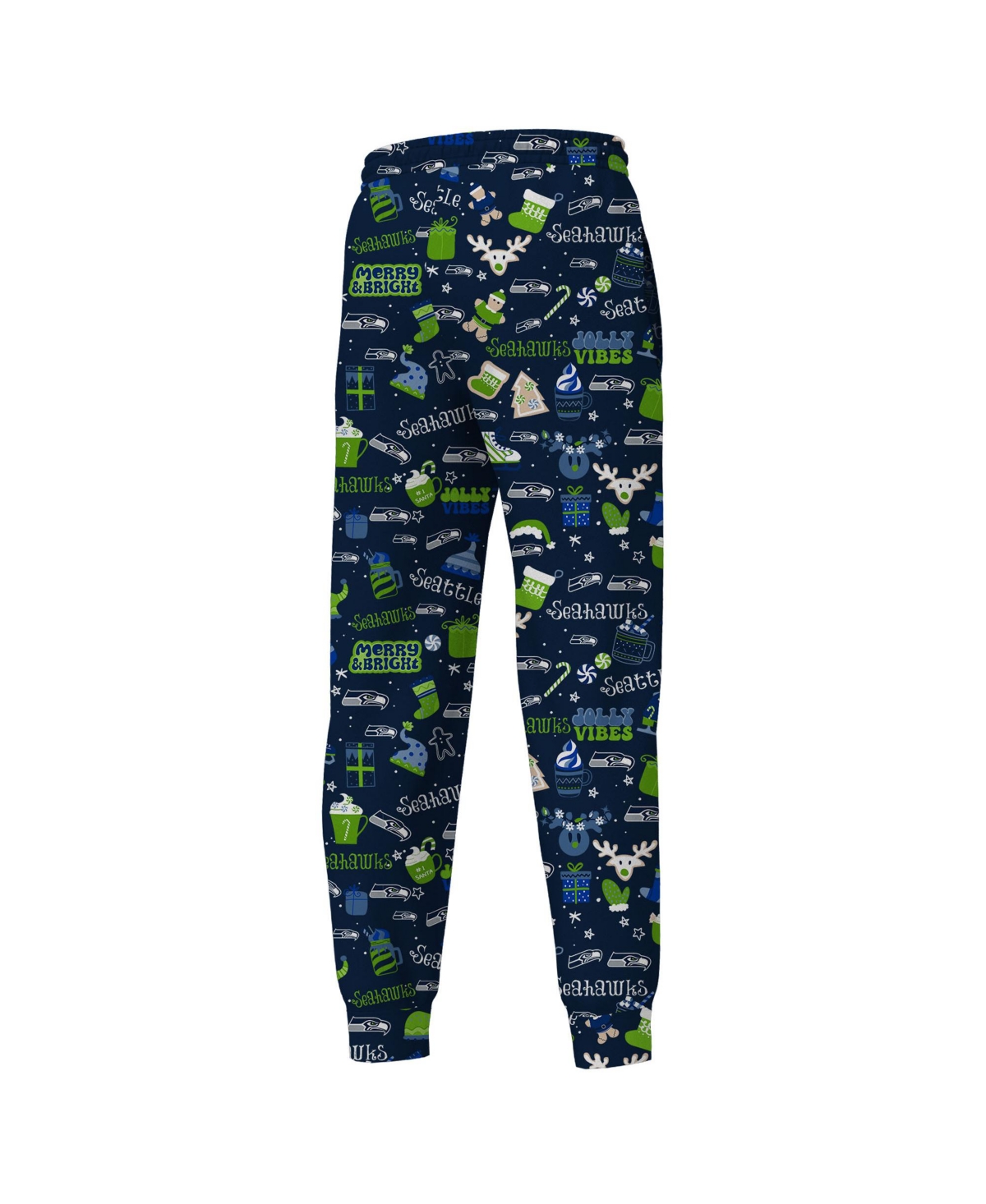 Outerstuff Big Boys and Girls College Navy Seattle Seahawks Chestnut Holiday Sleep Set