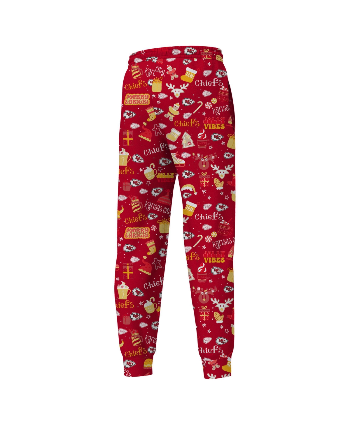 Outerstuff Big Boys And Girls Red Kansas City Chiefs Chestnut Holiday Sleep Set In Red