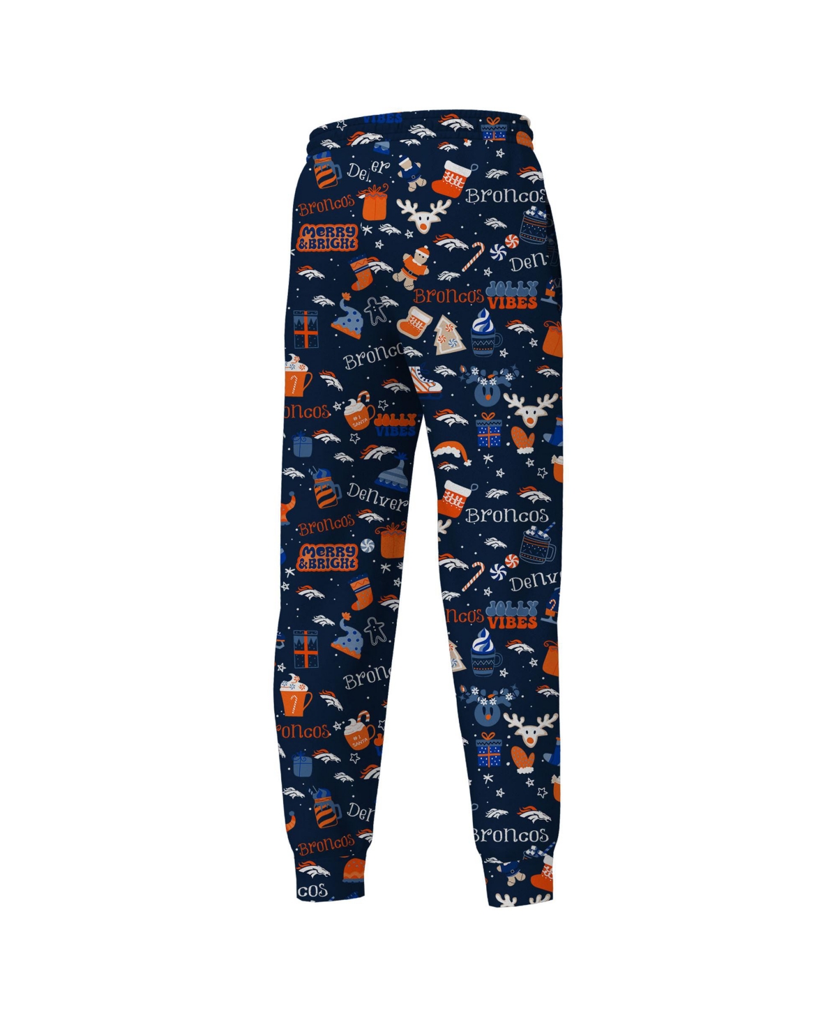 Outerstuff Big Boys and Girls Navy Denver Broncos Chestnut Holiday Sleep Set