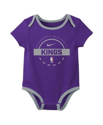 Baby Boys and Girls 3-Piece Sacramento Kings Two-Piece Bodysuit Set