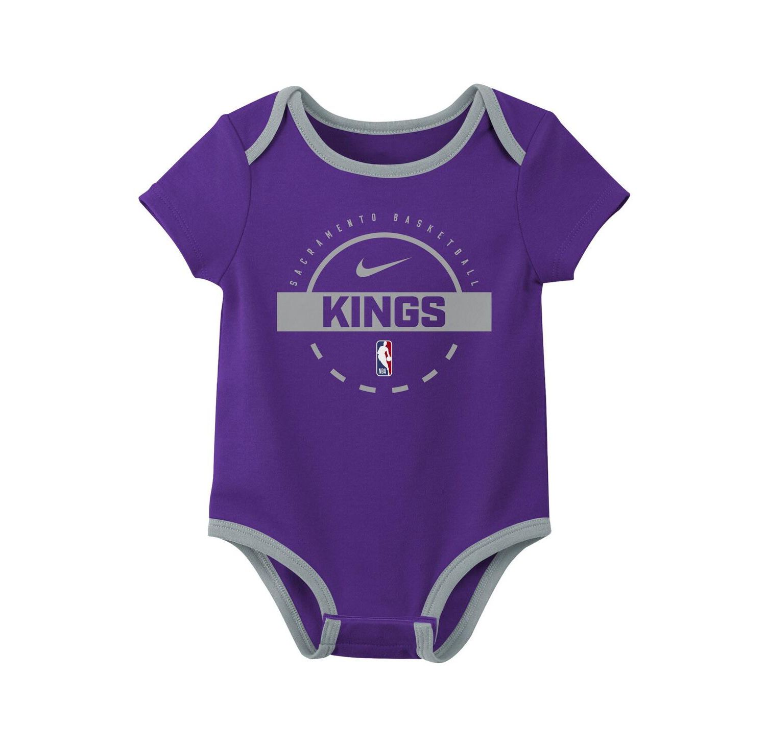 Baby Boys and Girls 3-Piece Sacramento Kings Two-Piece Bodysuit Set