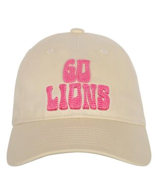 Big Girls Cream Detroit Lions Blitz Adjustable Hat